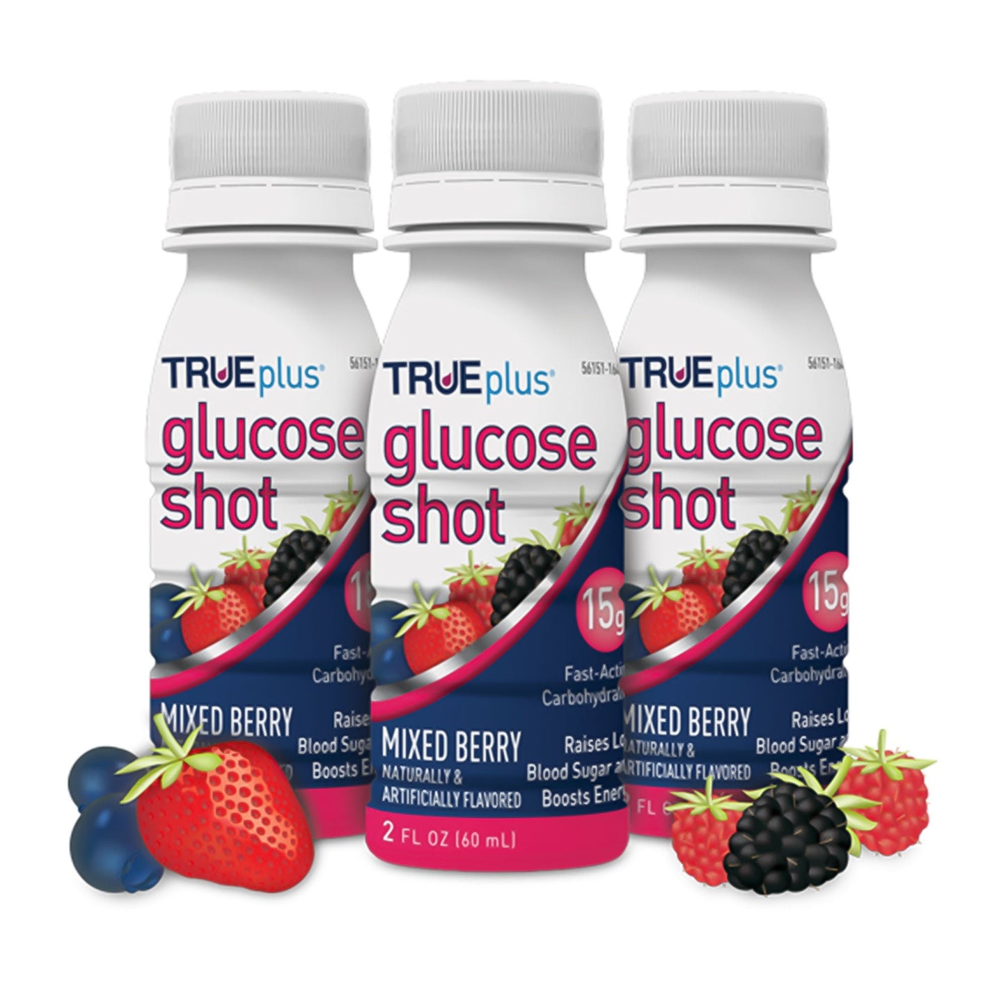TRUEPLUS GLUCOSE SHOT, DRINK MIXED BERRY (72/CS)