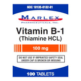 THIAMINE HCL, TAB 100MG (100/BT)
