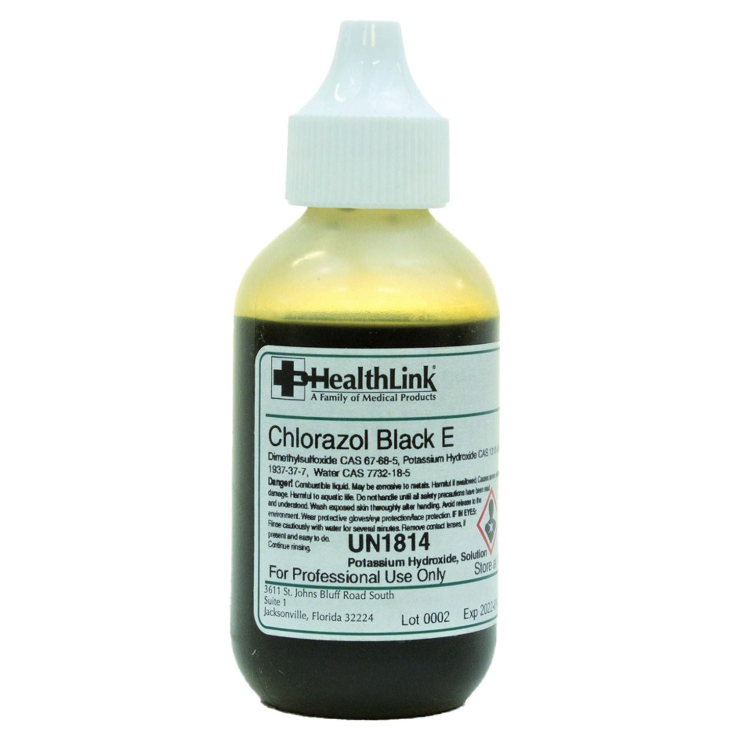 STAIN, CHLORAZOL BLK 2OZ BICINF