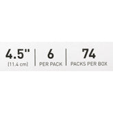 EMERY BOARD, LF 4 1/2" (6/PK 666PK/CS)
