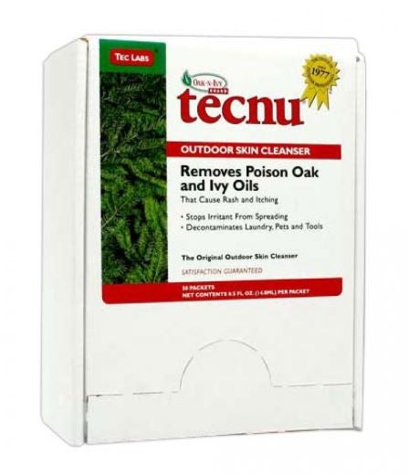 TECNU POISON OAK&IVY CLEANSER 50/BX 6BX/CS
