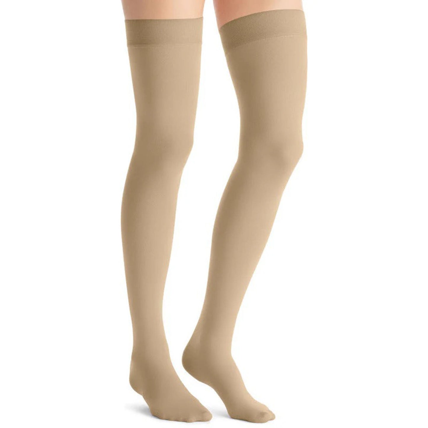 STOCKING THIGH HI 20-30 XL BEIGE/OPAQUE/CLOSED TOE