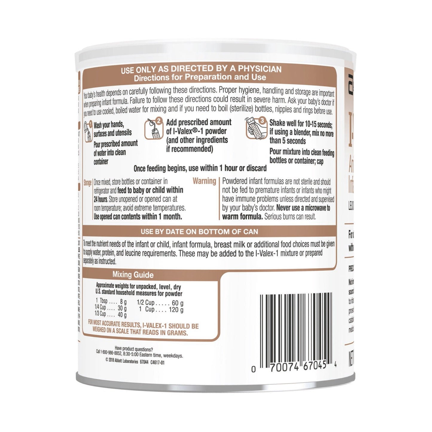 I-VALEX-1, PDR UNFLAV 14.1OZ (6/CS)