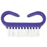 BRUSH, NAIL NYLON BRISTLE PURP/WHT (50/BX)