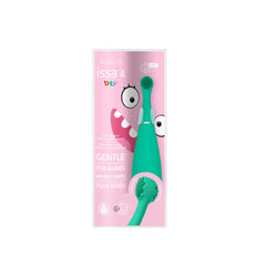 TOOTHBRUSH, SIL DBL SIDE HEAD ISSA 4 BABY KIWI GRN
