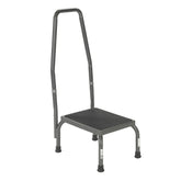 STOOL, FOOT W/HANDRAIL SILVER VEIN