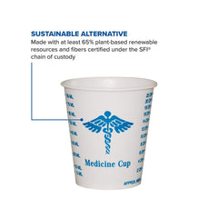 CUP, MEDICINE GRAD WAX COATED 3OZ (100/SL 50SL/CS)