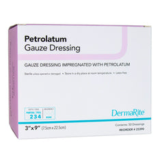 GAUZE, WOUND PETROLATUM 3"X9" (50/BX)