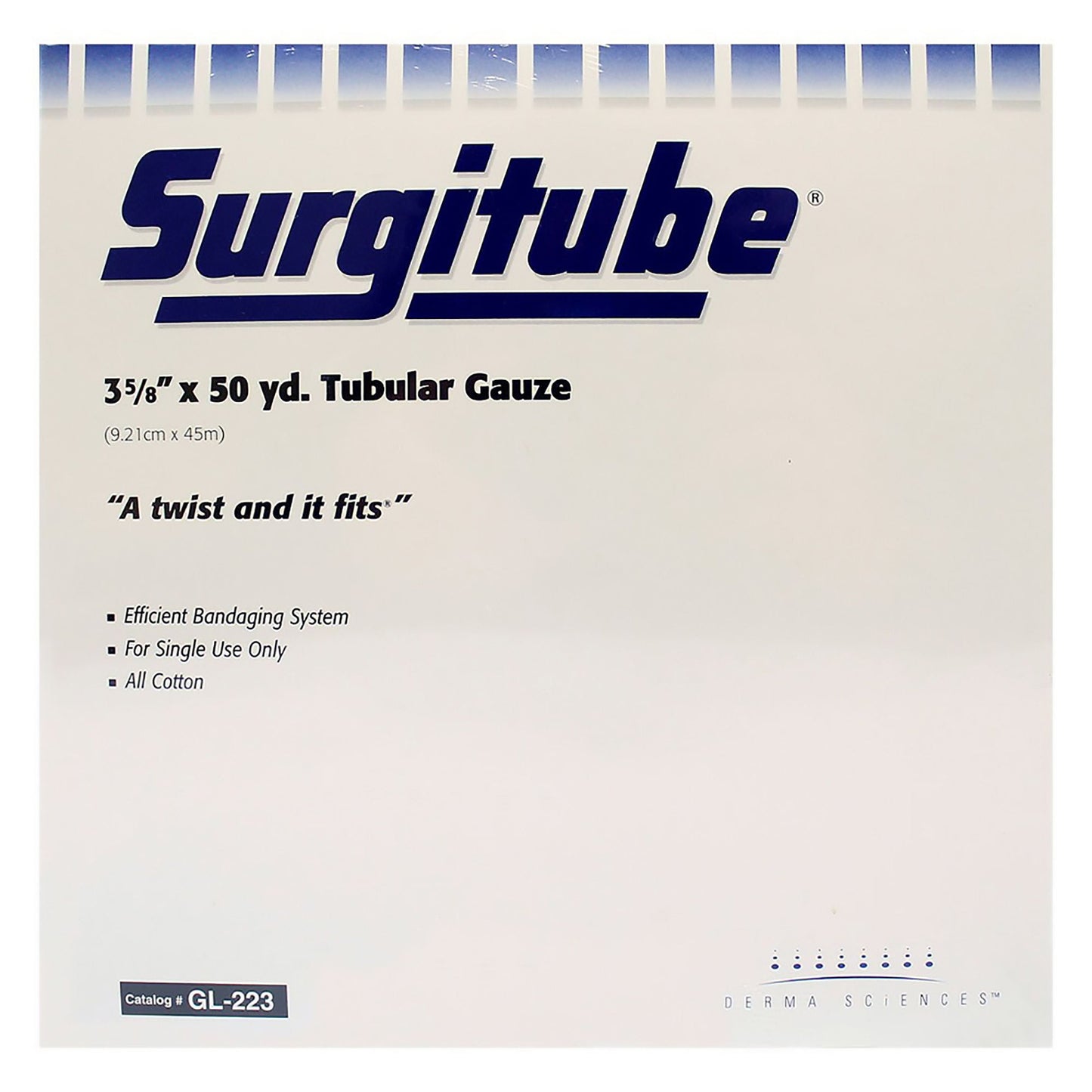 BANDAGE, SURGITUBE GAUZE WHT SZ5 3 5/8" 50YDS