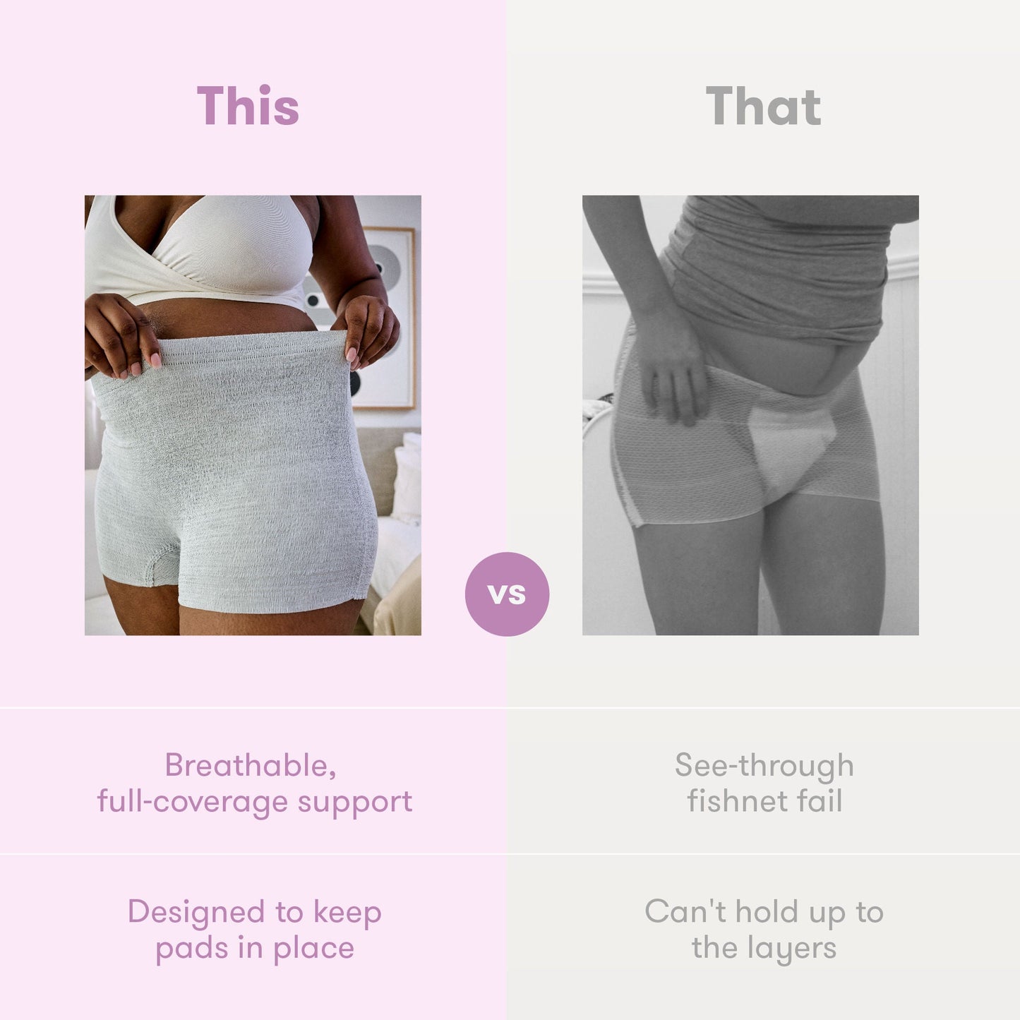 UNDERWEAR, POSTPARTUM BOYSHORTFRIDA MOM REG (8/PK 24PK/CS)
