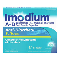 IMODIUM A-D, CAP SGEL ANTI-DIARRHEAL 2MG (24/BX)