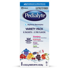 PEDIALYTE, PDR PK 4FLAVOR .3OZ(8PK/BX 8BX/CS)