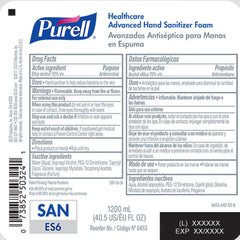 SANITIZER, HAND FOAM ES6 1200ML REFILL (2/CS)