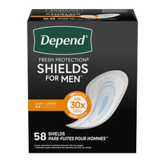PAD, DEPEND SHIELDS MEN REG (58/PK 3PK/CS)