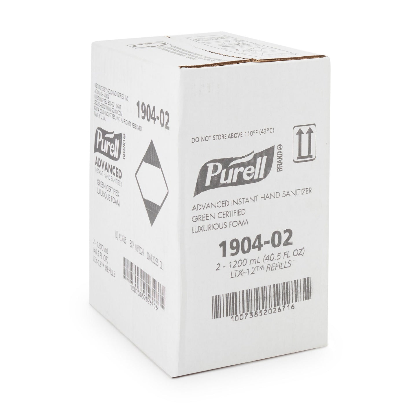 SANITIZER, HND PURELL FOAM ADVGRN 1200ML (2/CS)