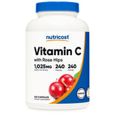 VITAMIN C, CAP W/ROSE HIP 1025MG (240/BT 12BT/CS)
