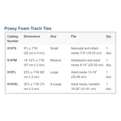 HOLDER, TRACH TU LG 17" FOAM (12/BX) POSEY