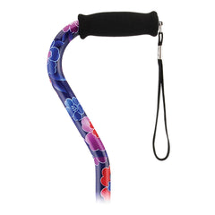 CANE, OFFSET W/STRAP ALUM ADJ MAUI (2/CS)