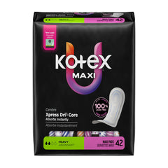 PAD, KOTEX PREM MAXI HVY CORE (42/PK 3PK/CS)