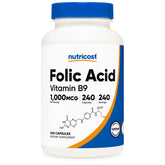 VITAMIN B9, CAP FOLIC ACID 1000MCG (240/BT 12BT/CS)