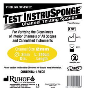 SPONGE, INSTRUSPONGE TEST 2MM F/INSTR CLEANING (100/CS)
