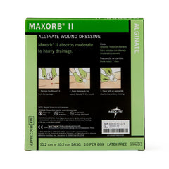 DRESSING, MAXORB II ALGINATE 4"X4" (10/BX 5BX/CS)