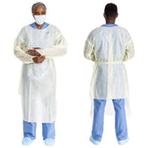 GOWN, ISOLATION AAMI LV2 TRI-LAYER YLW 2XLG (10/BG 10BG/CS)