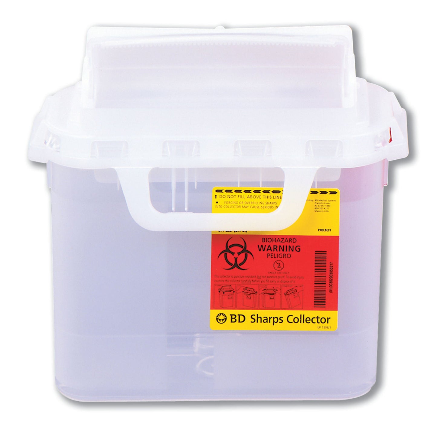 CONTAINER, SHARPS PEARL 5.4QT SIDE (20/CS)