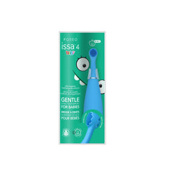 TOOTHBRUSH, SIL DBL SIDE HEAD ISSA 4 BABY BUBBLE BLU