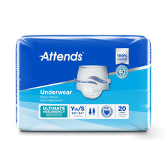 UNDERWEAR, ATTENDS ULT SM (20/BG) SM (20/BG)