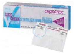 POUCH, STERILIZATION SURECHECK10"X15" (100/BX 5BX CROSTX