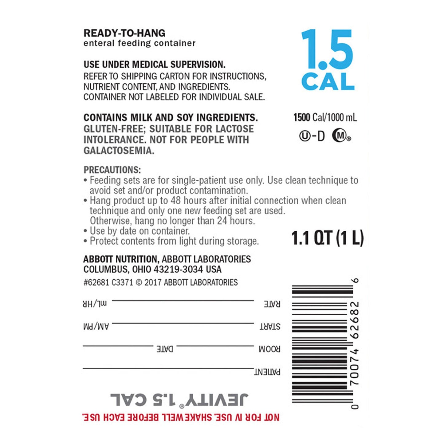 JEVITY, 1.5CAL RTH 1.0L (8/CS)