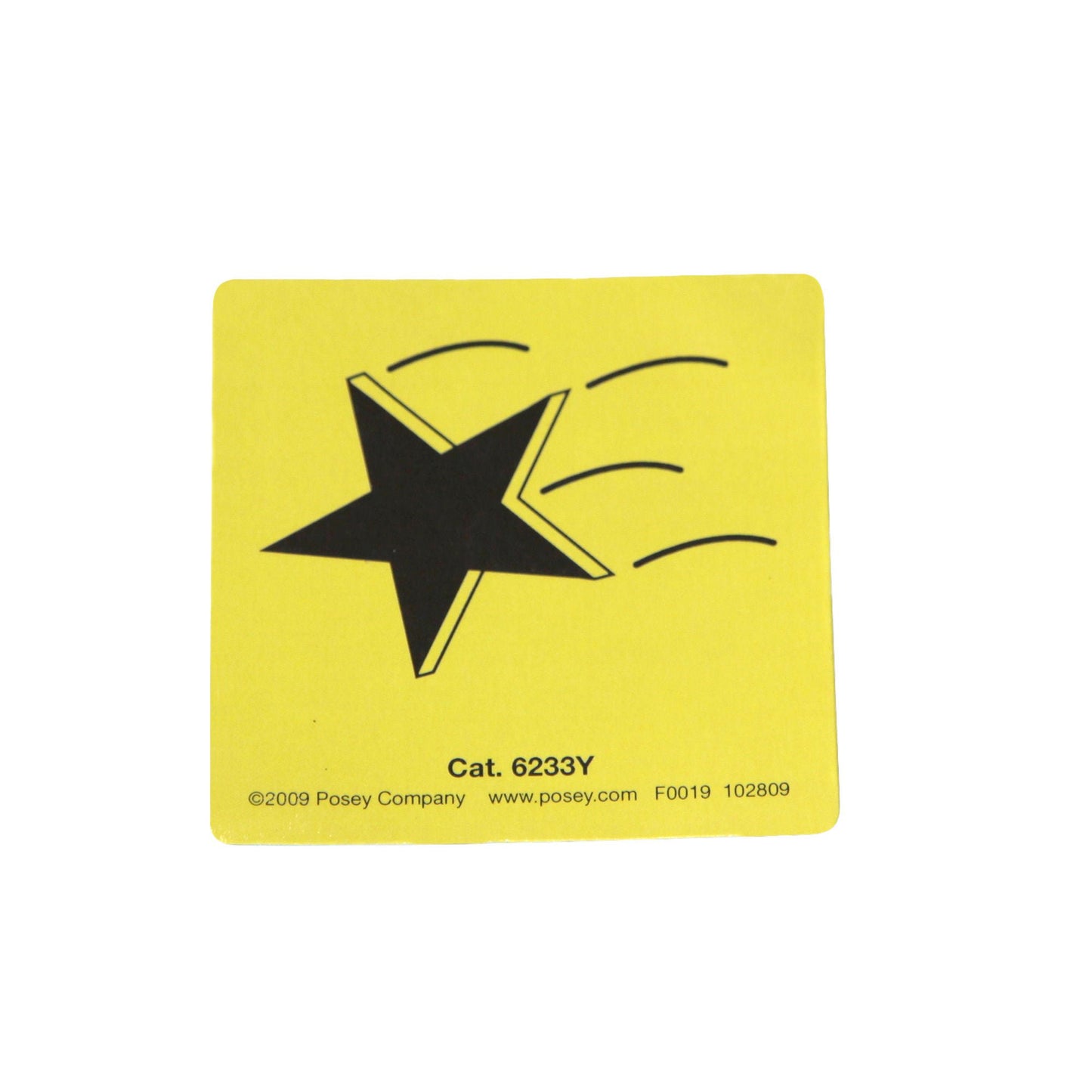 MAGNET, PT FALLING STAR YLW 3X3 (1DZ/BX)
