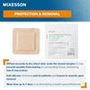 FOAM, ADH SIL W/BORDER 4"X4" (10/BX 20BX/CS)