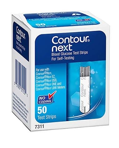 TEST STRIP, BLOOD GLUCOSE CONTOUR NEXT (50/BX 24BX/CS)