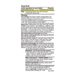 ACETAMINOPHEN, TAB 500MG (50/BT 12BT/CS)