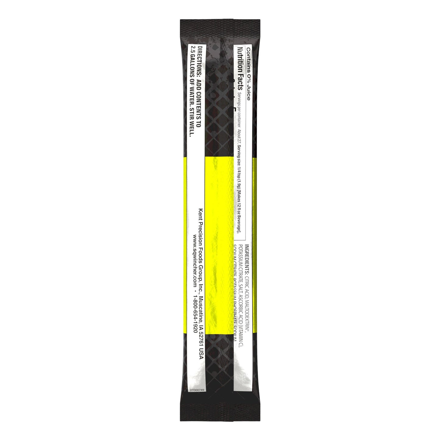 SQWINCHER ZRO, SUG FREE LMN LIME MAKES 2.5GL (8PK/BG 4BG/CS)