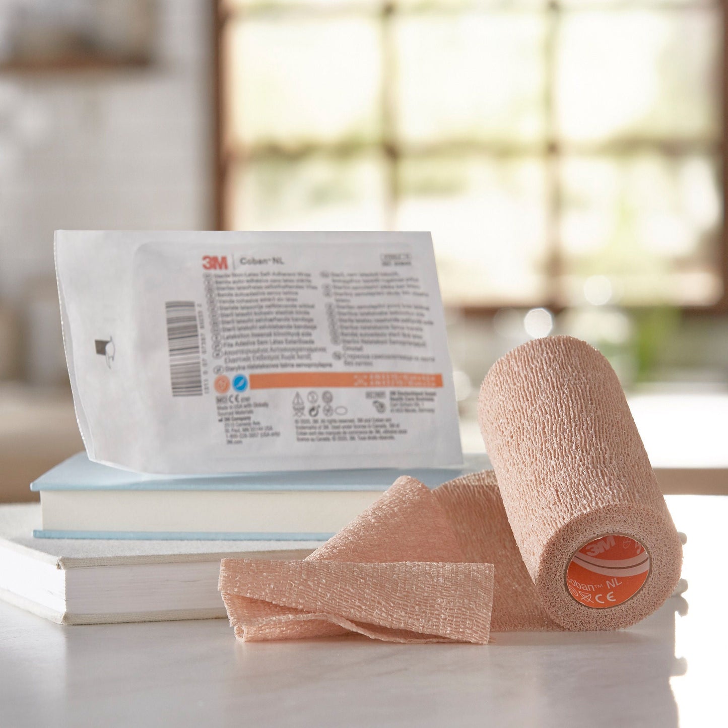 BANDAGE, COBAN LF STR TAN 4"X5YDS (18/CS) 3M