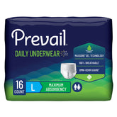 BRIEF, PREVAIL PULL-ON SUPR ABB LG SZ 44-58" (14/BG 4BG