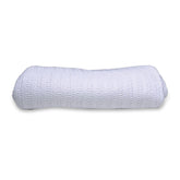 BLANKET, COTTON 100% WHT (12/CS)