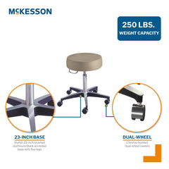 STOOL, EXAM PNEUMATIC 5LEG CLAMSHELL