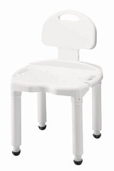 BENCH, BATH UNIV W/BACK (3/CS)