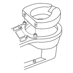 BRACKET, F/TOILET SEAT BOLT DOWN LOK IN