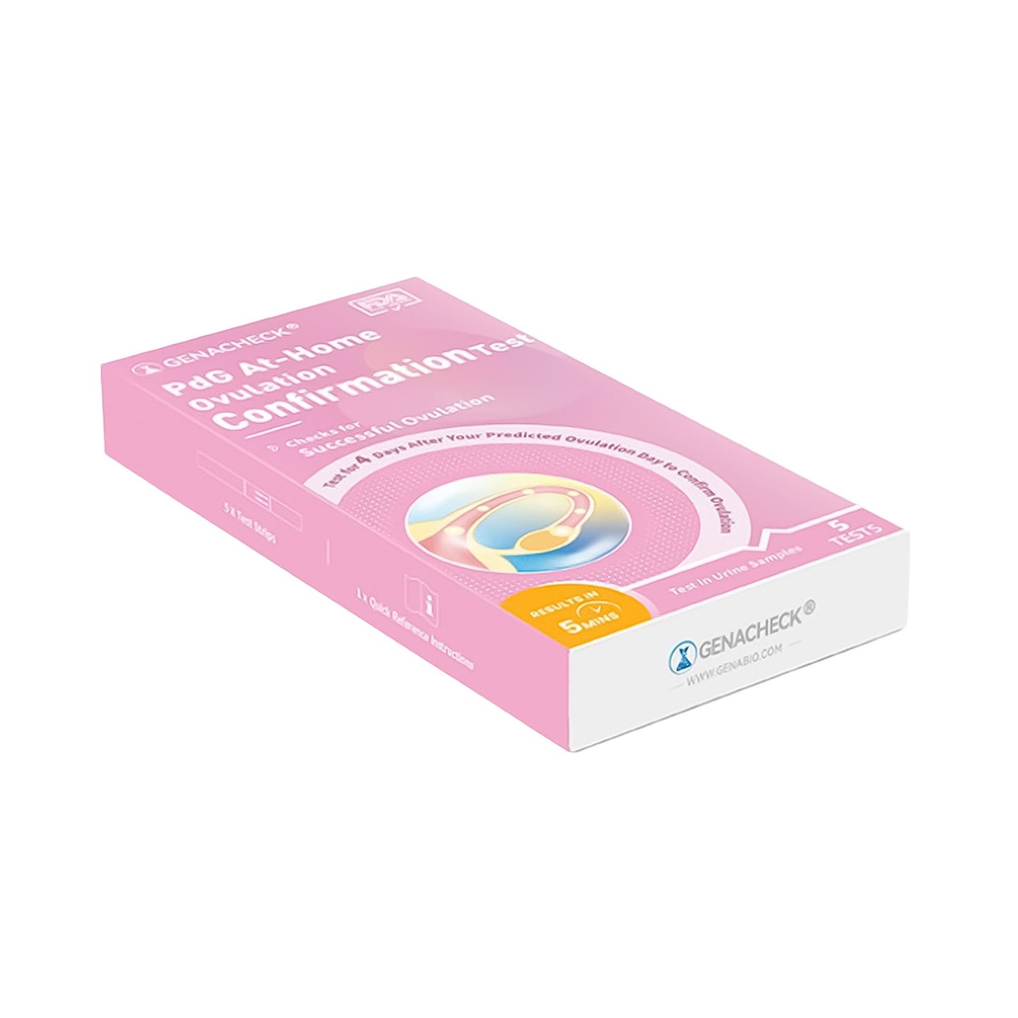 SELF-TEST KIT, OVULATION PDG ATHOME GENACHECK (5/BX 102BX/CS