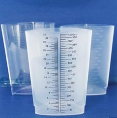 CONTAINER, GRADUATED TRIANGULAR 32OZ