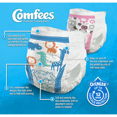 PANTS, TRAINING COMFEES BOYS SZ3T-4T (23/BG 6BG/CS)