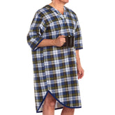 GOWN, PLAID BLU ADLT