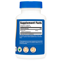 VITAMIN, CAP BERBERINE HCL 600MG (60/BT 12BT/CS)