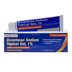 DICLOFENAC SODIUM, GEL TOPICAL1% 100GM (24/CS)