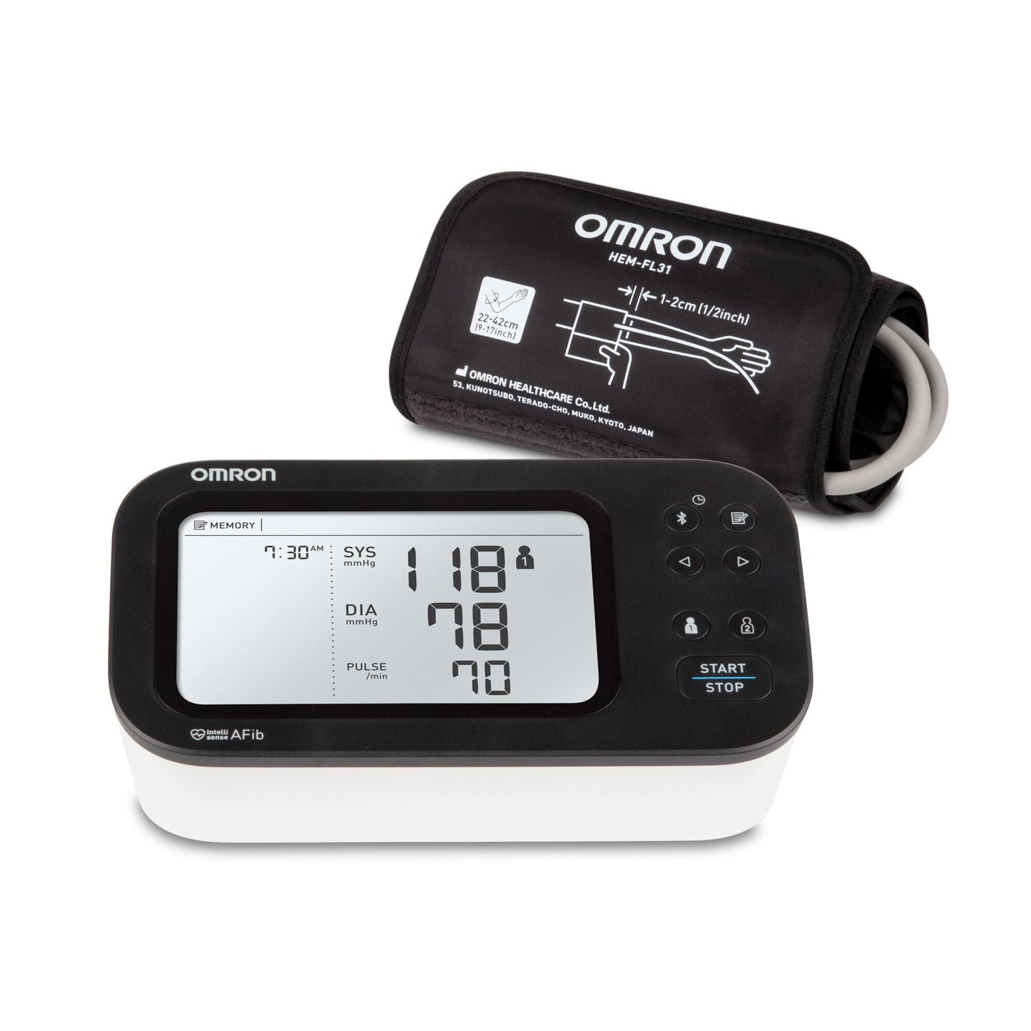 MONITOR, BP OMRON 7 SERIES UPPER ARM W/EASY WRAP (10/CS)